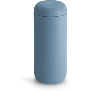 Fellow 16 oz Carter Move Travel Mug – Vacuum-Insulated Stainless Steel Travel Coffee Mug – Coffee Tumbler with Ceramic Interior and Splash Guard – Smoke Green(Hazy Blue)