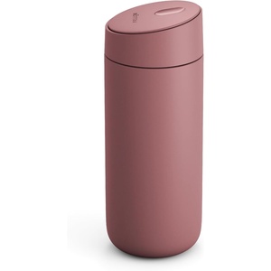 Fellow 16 oz Carter Slide Travel Mug – One-Handed Slide Lid, Vacuum Insulated Stainless Steel Tumbler with Ceramic Interior for Hot and Cold Drinks, Leak-Proof and Dishwasher Safe, Matte Black(Desert Rose)
