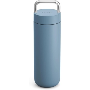 Fellow 20 oz Carter Carry Water Bottle – Leak-Proof Lid, Vacuum Insulated Stainless Steel Tumbler, Keeps Heat for 12 Hours/Stays Cold for 24 Hours, Stainless Steel Handle, Dishwasher Safe,Smoke Green(Hazy Blue)