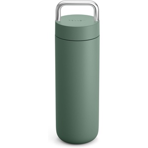 Fellow 20 oz Carter Carry Water Bottle – Leak-Proof Lid, Vacuum Insulated Stainless Steel Tumbler, Keeps Heat for 12 Hours/Stays Cold for 24 Hours, Stainless Steel Handle, Dishwasher Safe,Smoke Green(Smoke Green)