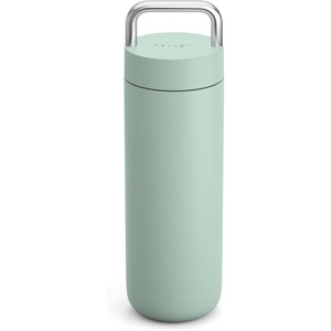 Fellow 20 oz Carter Carry Water Bottle – Leak-Proof Lid, Vacuum Insulated Stainless Steel Tumbler, Keeps Heat for 12 Hours/Stays Cold for 24 Hours, Stainless Steel Handle, Dishwasher Safe,Smoke Green(Mint Chip)