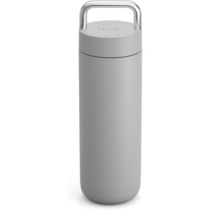 Fellow 20 oz Carter Carry Water Bottle – Leak-Proof Lid, Vacuum Insulated Stainless Steel Tumbler, Keeps Heat for 12 Hours/Stays Cold for 24 Hours, Stainless Steel Handle, Dishwasher Safe,Smoke Green(Matte Grey)