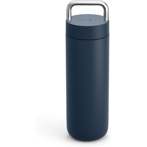 Fellow 20 oz Carter Carry Water Bottle – Leak-Proof Lid, Vacuum Insulated Stainless Steel Tumbler, Keeps Heat for 12 Hours/Stays Cold for 24 Hours, Stainless Steel Handle, Dishwasher Safe,Smoke Green(Stone Blue)