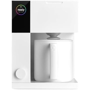 Fellow Aiden Precision Coffee Maker – Automatic Drip Coffee Maker, Single Serve to 10-Cup Capacity, Precise Temperature Control, Thermal Carafe, Cold Brew Preset, Scheduling, Companion App(Matte White)