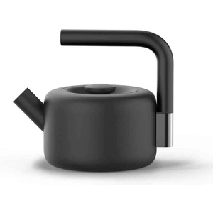 Fellow Clyde Stovetop Tea Kettle – Modern Twist on a Whistling Teapot, Stainless Steel Kettle, Matte Black, 1.7 Liter