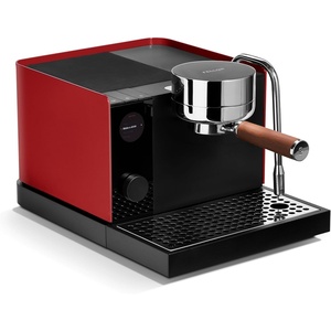 Fellow Espresso Series 1 – Home Espresso Machine – Heats in Under 2 Minutes, Precise Temperature Control, Pressure Profiling, Built-In Guidance, Assisted Milk Steaming, Matte Black(Cherry Red w/ Walnut)