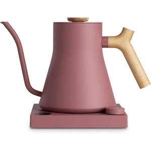 Fellow Stagg EKG Pro Electric Gooseneck Kettle – Pour-Over Coffee and Tea, Quick Heating, Precise Temperature Control, Scheduling, Built-in Brew Timer, Matte White, 0.9 Liter(Desert Rose)