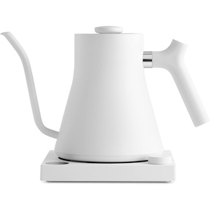 Fellow Stagg EKG Pro Electric Gooseneck Kettle – Pour-Over Coffee and Tea, Quick Heating, Precise Temperature Control, Scheduling, Built-in Brew Timer, Matte White, 0.9 Liter(Matte White)